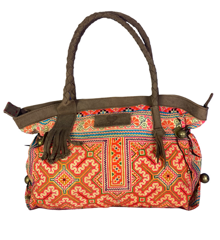 Breakfast at Tiffanys - Large Boho Shoulder Bag - Bohemian Handbag