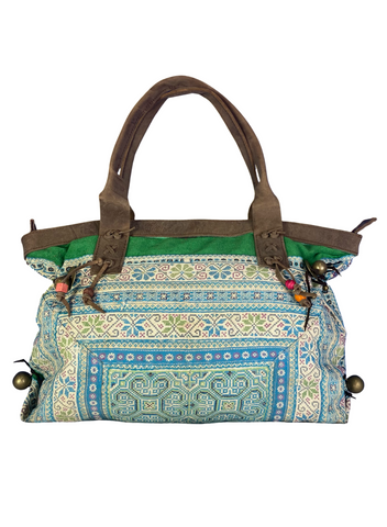 Breakfast at Tiffanys - Large Boho Shoulder Bag - Bohemian Handbag