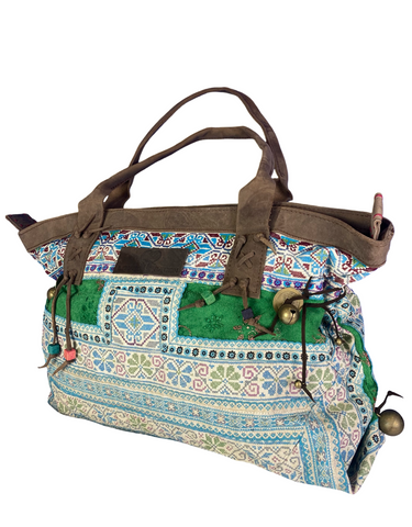 Breakfast at Tiffanys - Large Boho Shoulder Bag - Bohemian Handbag