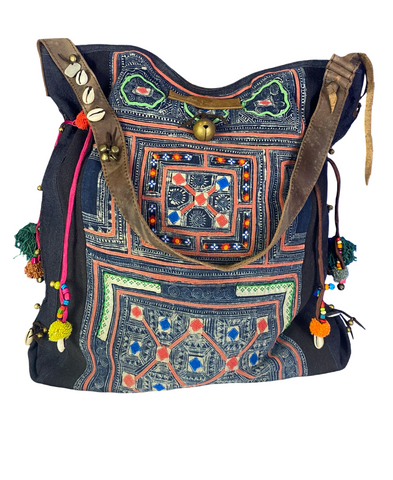 Rebel Without a Cause - Large Vintage Boho Shoulder Bag