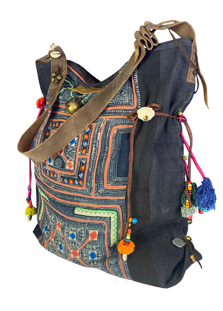 Rebel Without a Cause - Large Vintage Boho Shoulder Bag