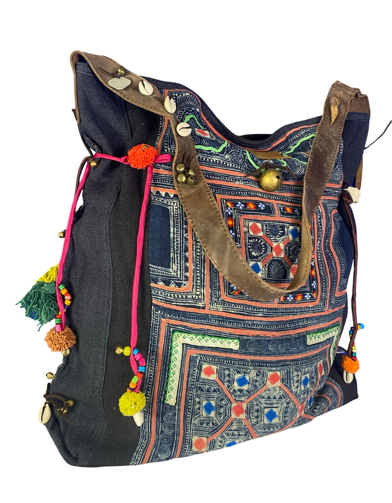 Rebel Without a Cause - Large Vintage Boho Shoulder Bag