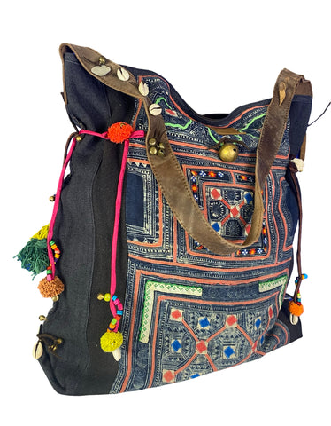 Rebel Without a Cause - Large Vintage Boho Shoulder Bag