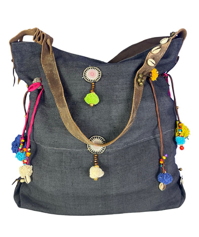 Rebel Without a Cause - Large Vintage Boho Shoulder Bag