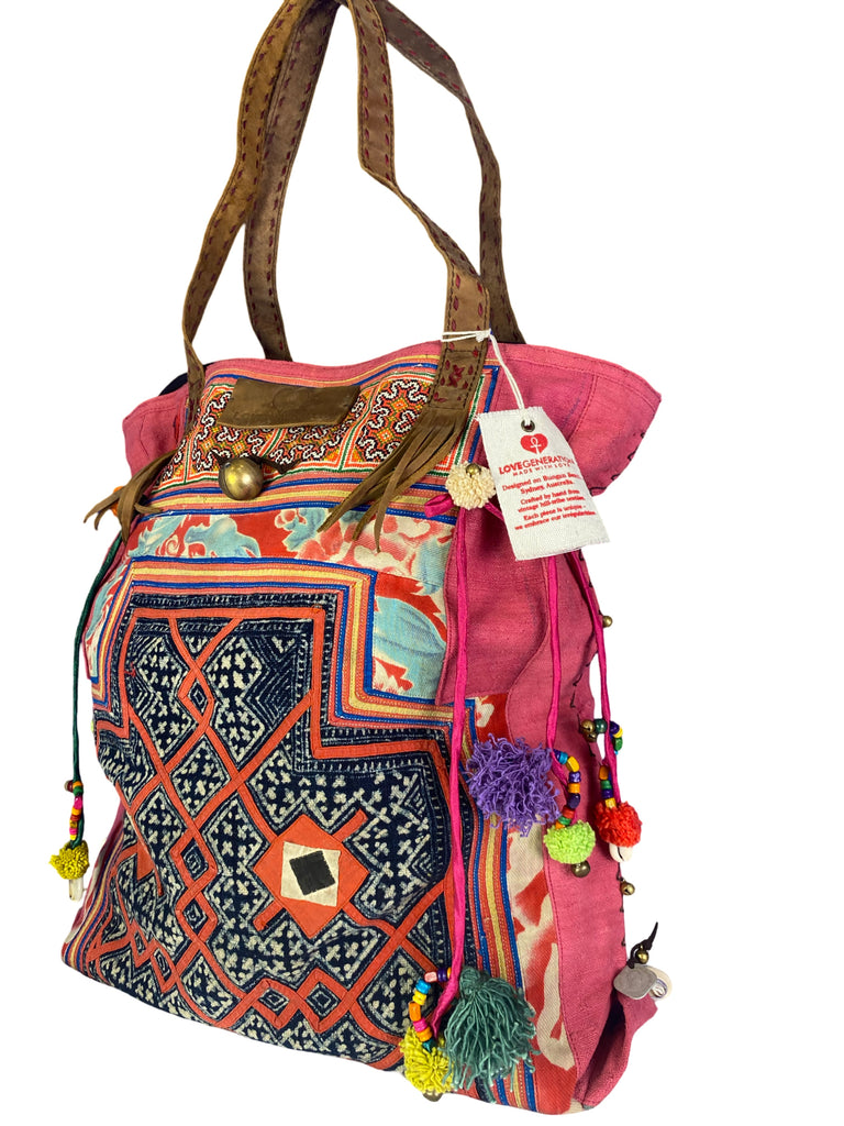 Rebel Without a Cause - Large Vintage Boho Shoulder Bag