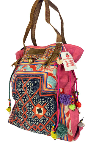 Rebel Without a Cause - Large Vintage Boho Shoulder Bag