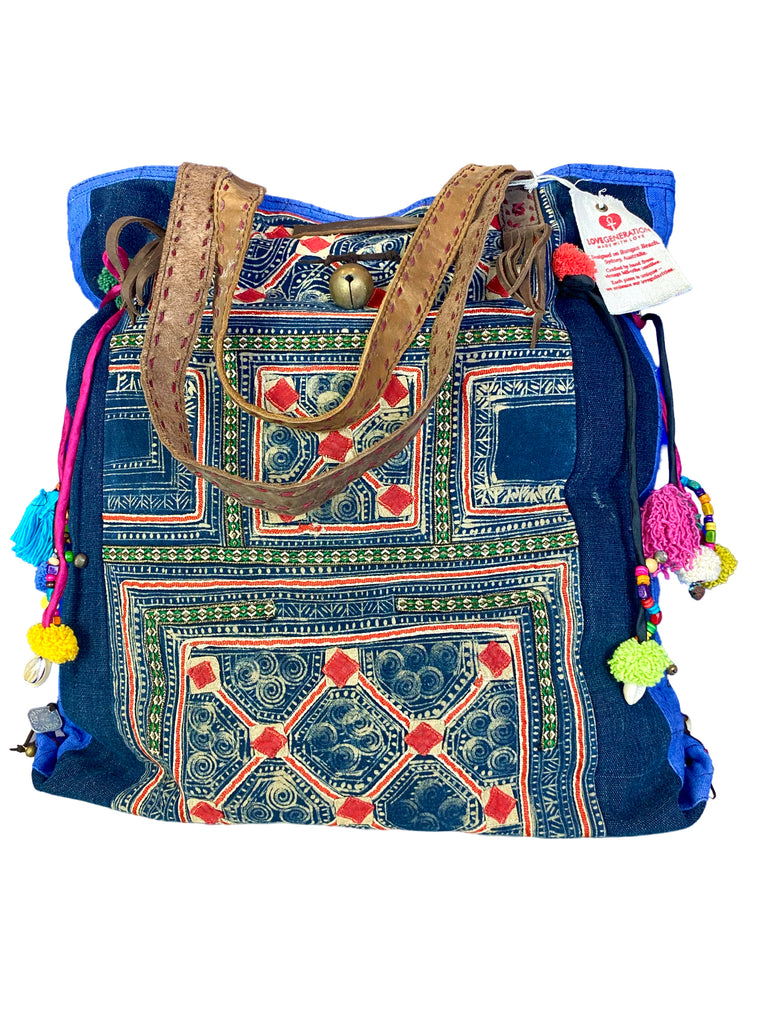 Rebel Without a Cause - Large Vintage Boho Shoulder Bag