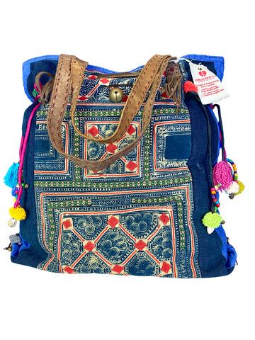 Rebel Without a Cause - Large Vintage Boho Shoulder Bag