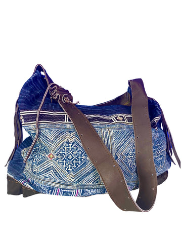 Fortune Teller - Maxi. Unique Handmade Boho Handbag With Leather