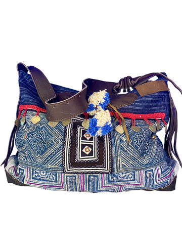 Fortune Teller - Maxi. Unique Handmade Boho Handbag With Leather