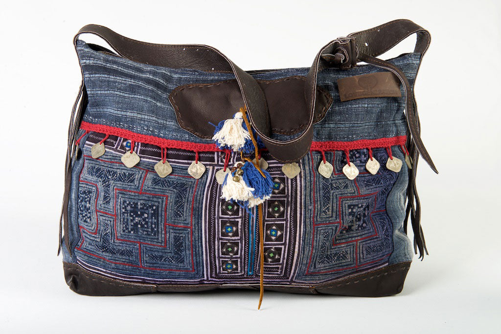 Fortune Teller - Maxi. Unique Handmade Boho Handbag With Leather Fortune Teller - Maxi. Unique Handmade Boho Handbag With Leather