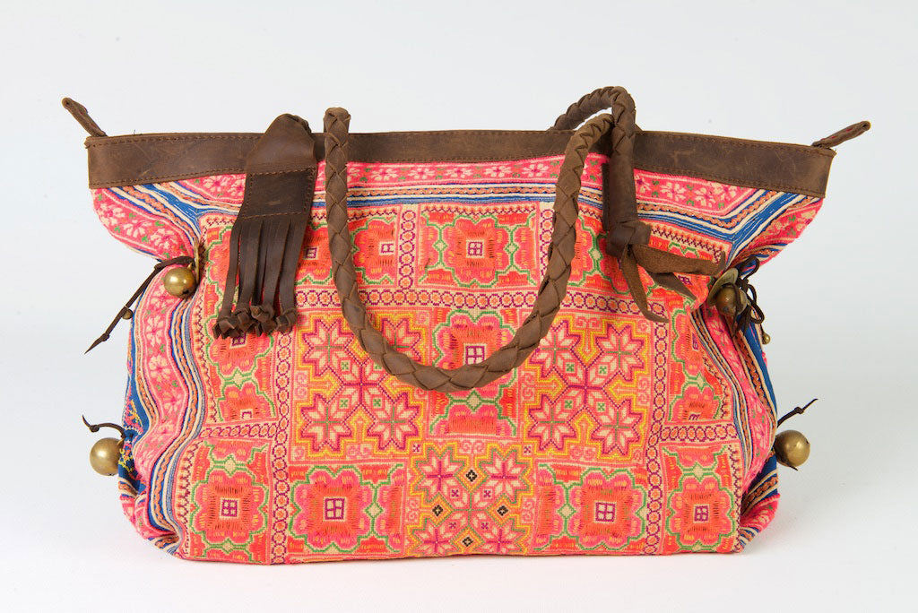 Breakfast at Tiffanys - Large Boho Shoulder Bag - Bohemian Handbag