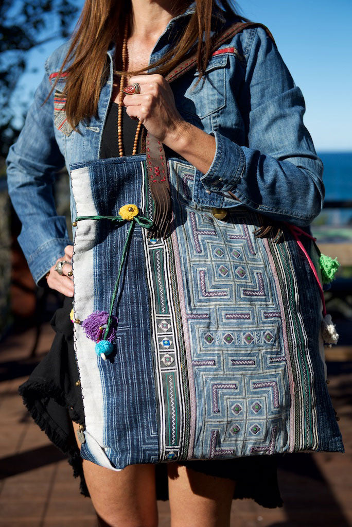 Rebel Without a Cause - Large Vintage Boho Shoulder Bag