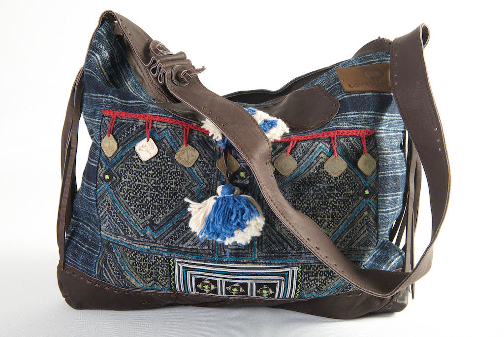 Fortune Teller - Medium, Unique Handmade Boho Handbag With Leather