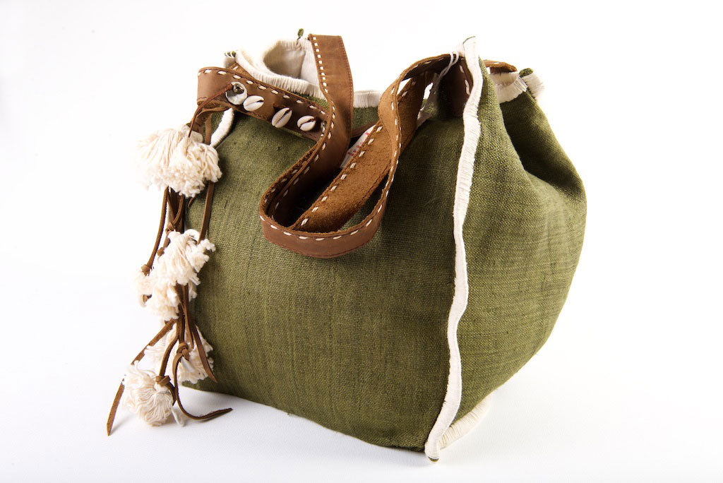 Wild Child - Medium Tote in Jungle Green