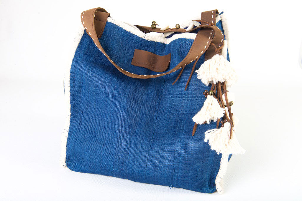 Wild Child - Medium Tote in Ocean Blue