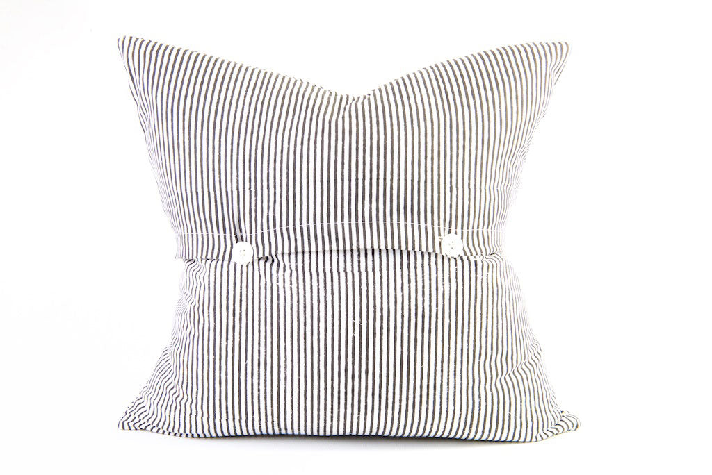 Charcoal Palm on White Cushion 45cm x 45cm Charcoal Palm on White Cushion 45cm x 45cm