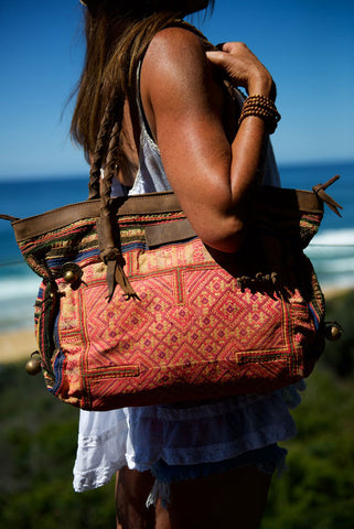 Breakfast at Tiffanys - Large Boho Shoulder Bag - Bohemian Handbag