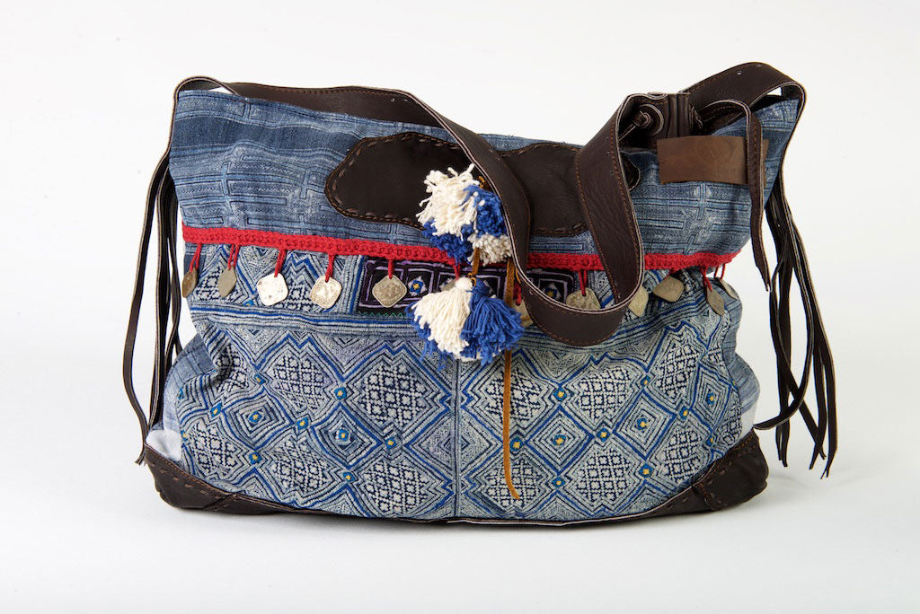 Fortune Teller - Maxi. Unique Handmade Boho Handbag With Leather