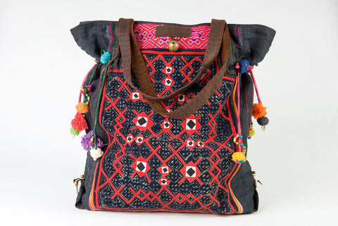 Rebel Without a Cause - Large Vintage Boho Shoulder Bag