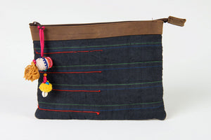 iPad Case, Bohemian in Red, Green and Yellow Pattern One Of A Kind Made From Vintage Hmong Tribal Fabric